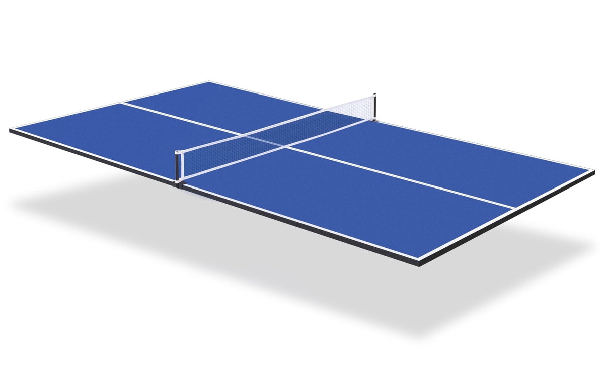 RayChee Foldable Table Tennis Table Conversion Top Foldable Tennis Topper for Tables Compact Design Easy Set-Up Ping Pong Game Accessories